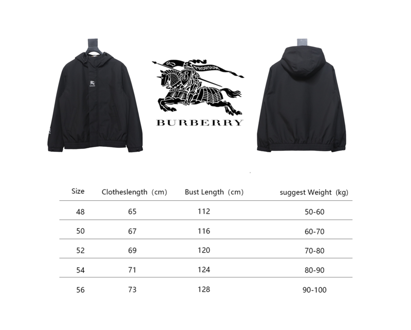 Burberry Horse Logo Padded Hooded Jacket