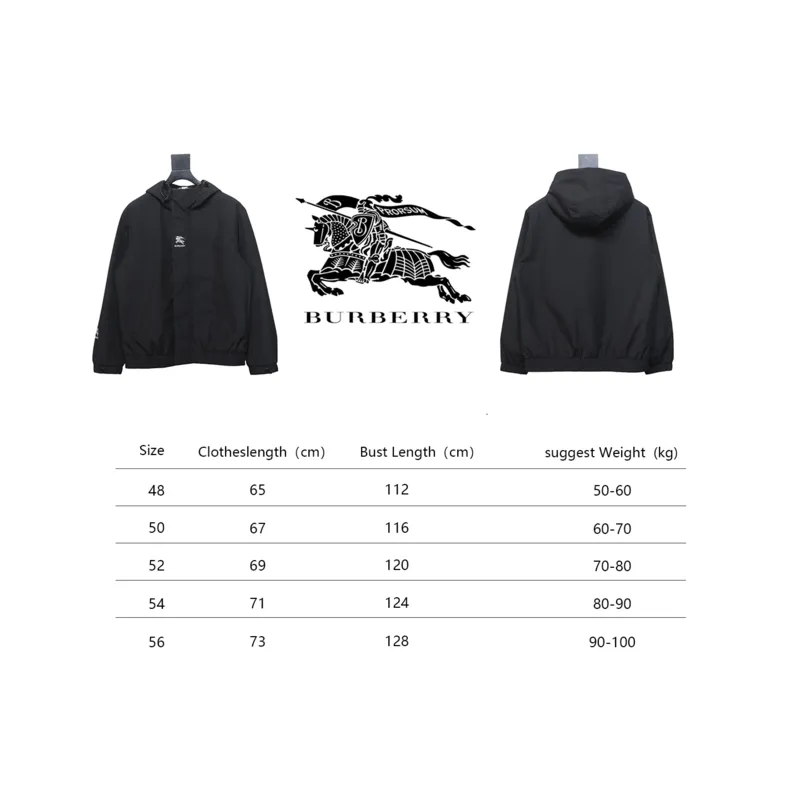Burberry Horse Logo Padded Hooded Jacket