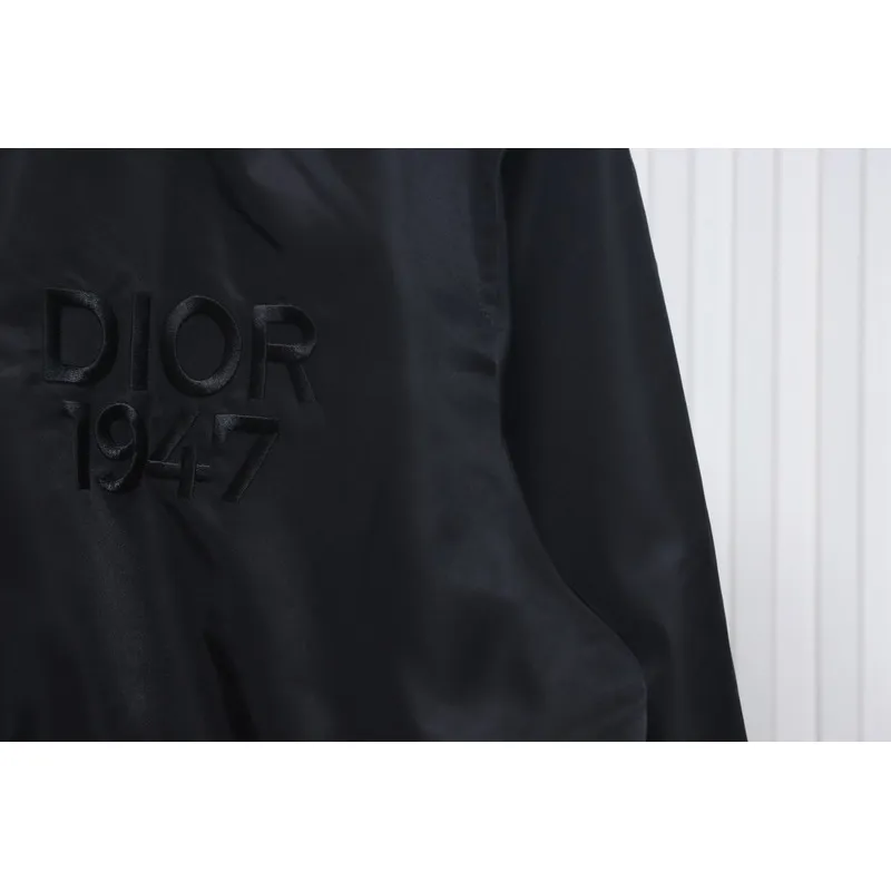 Dior 1947 logo embroidered bomber jacket