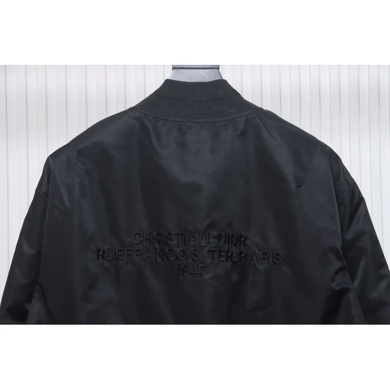 Dior 1947 logo embroidered bomber jacket
