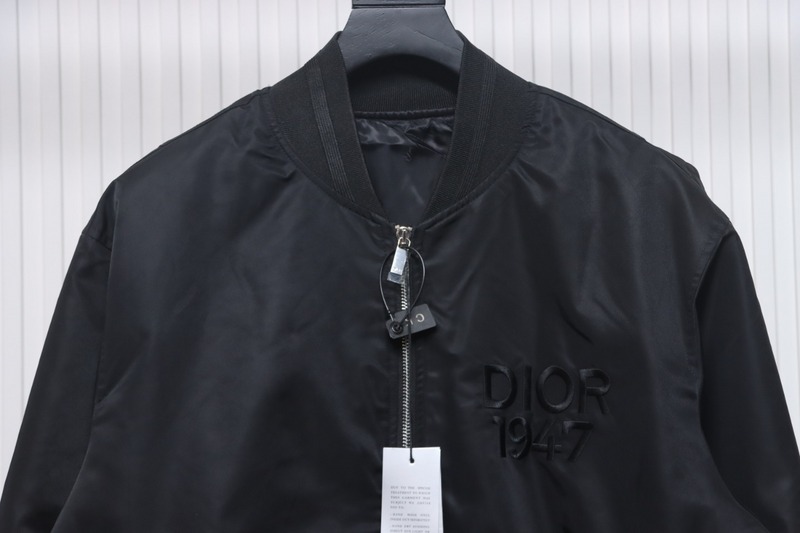 Dior 1947 logo embroidered bomber jacket