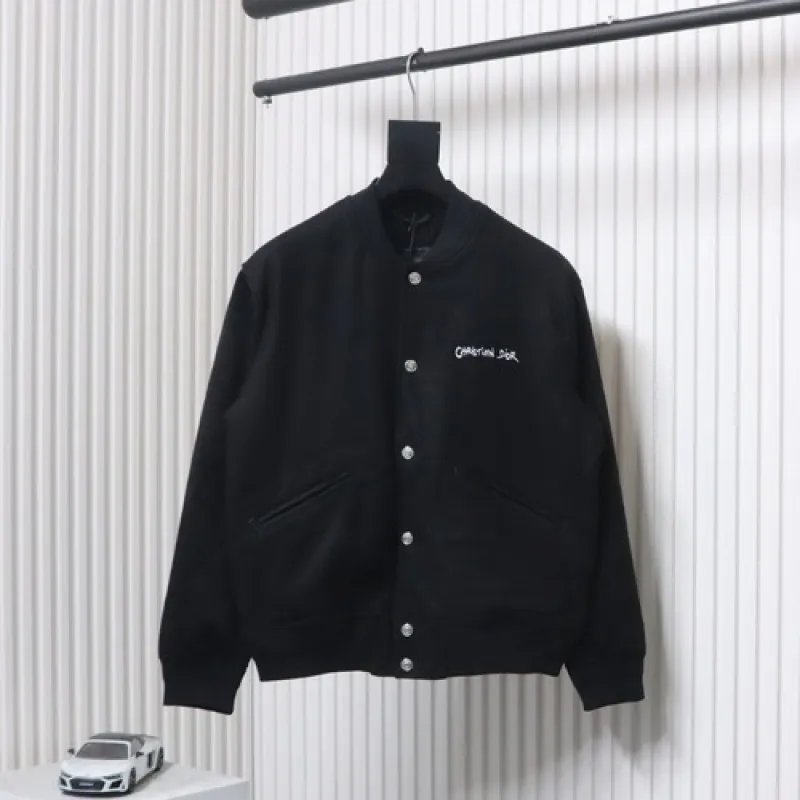 Dior 24Fw graffiti signature baseball jacket