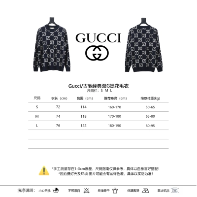Gucci Classic Double G Jacquard Sweater 02