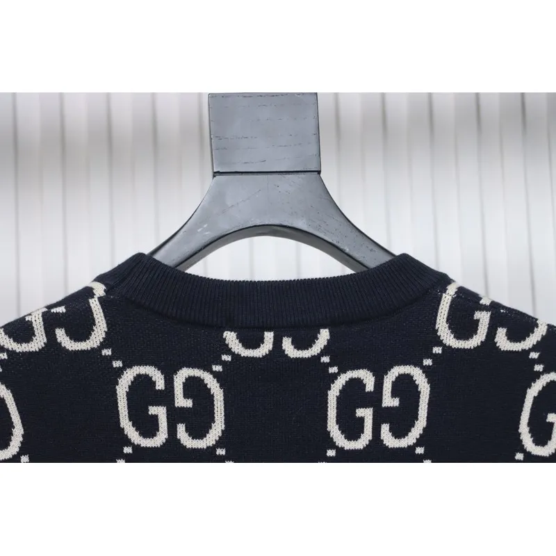 Gucci Classic Double G Jacquard Sweater