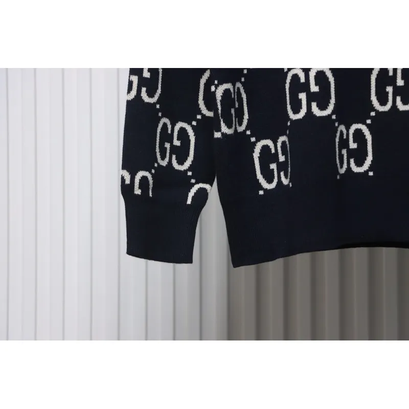 Gucci Classic Double G Jacquard Sweater