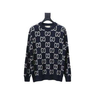 Gucci Classic Double G Jacquard Sweater 01