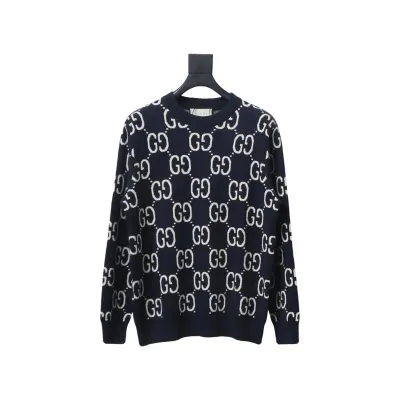 Gucci Classic Double G Jacquard Sweater 01