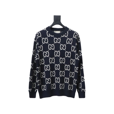 Gucci Classic Double G Jacquard Sweater 01