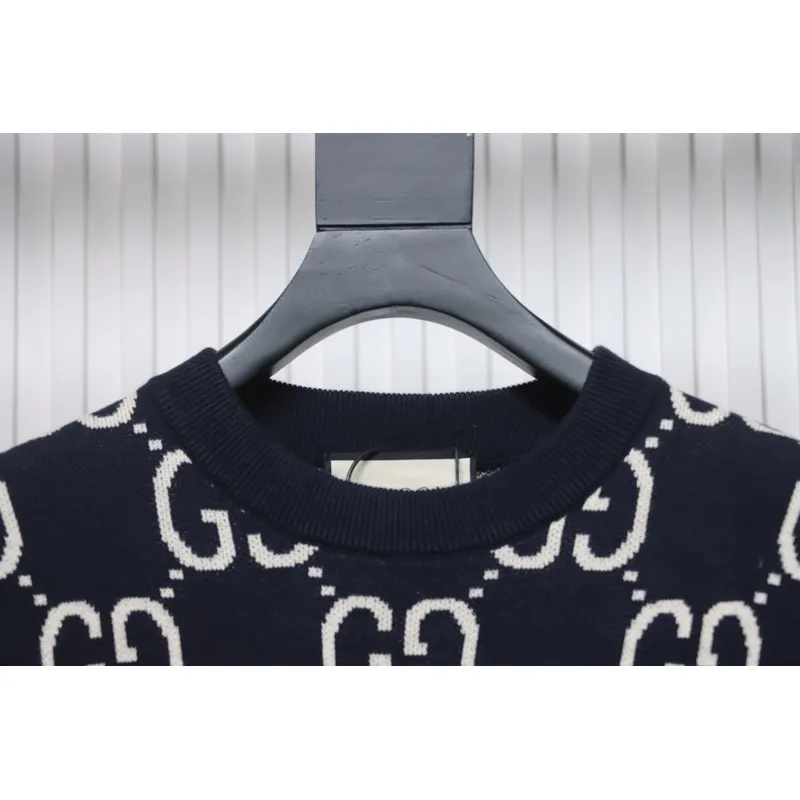 Gucci Classic Double G Jacquard Sweater