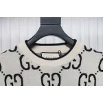 Gucci Classic Double G Jacquard Sweater White