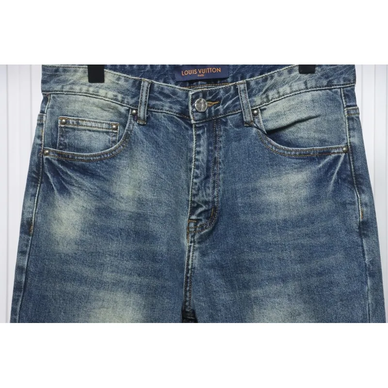 Louis Vuitton Pumpkin Embroidered Jeans