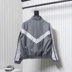 Louis Vuitton wool check webbing waist jacket