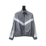 Louis Vuitton wool check webbing waist jacket