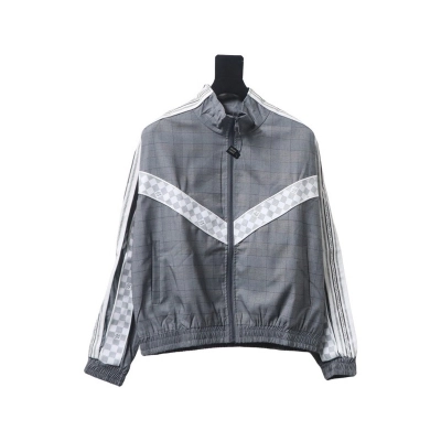 Louis Vuitton wool check webbing waist jacket 01
