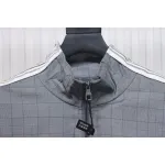 Louis Vuitton wool check webbing waist jacket