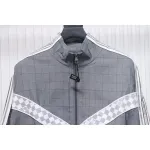 Louis Vuitton wool check webbing waist jacket