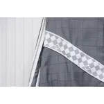 Louis Vuitton wool check webbing waist jacket