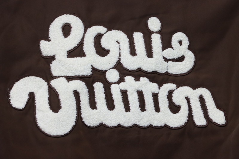 LV floral monogram wave baseball jacket