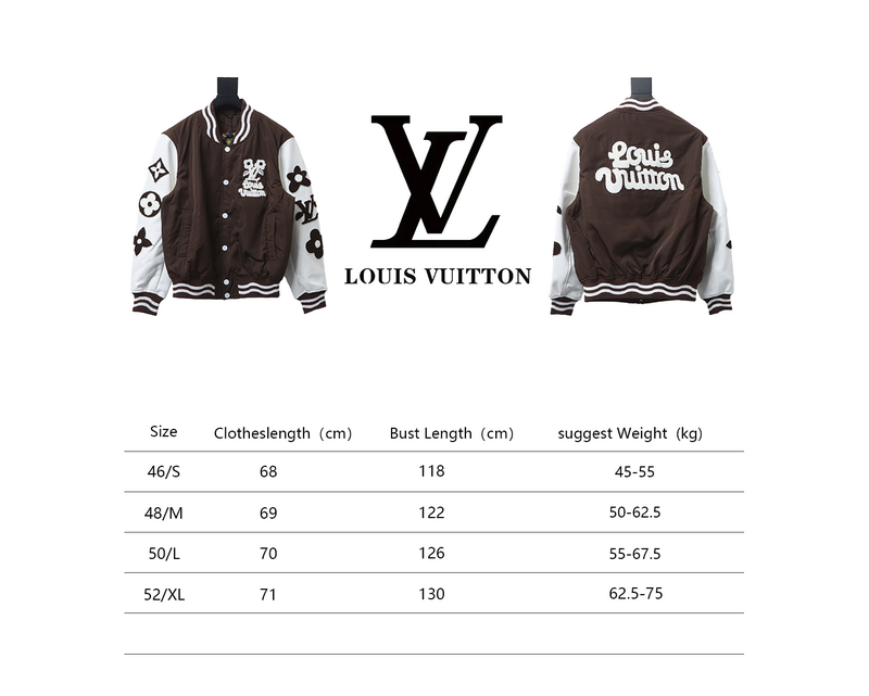 LV floral monogram wave baseball jacket