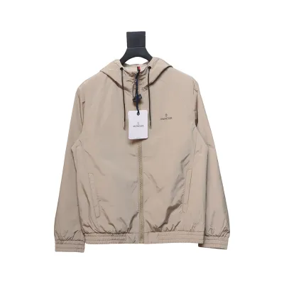 Moncler front and back letter logo padded hooded jacket 01