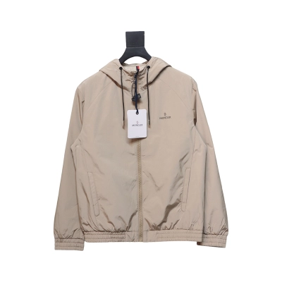 Moncler front and back letter logo padded hooded jacket 01