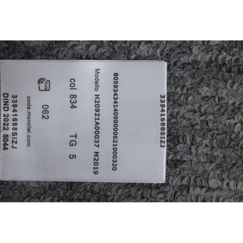 Moncler front and back letter logo padded hooded jacket