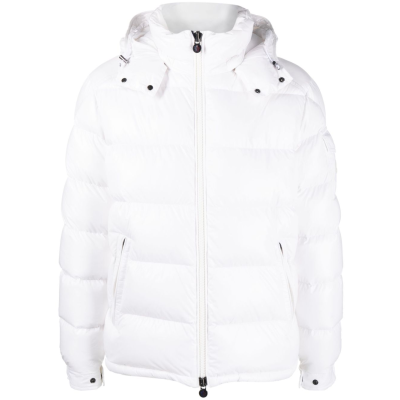 Moncler Maya hooded puffer jacket White 01