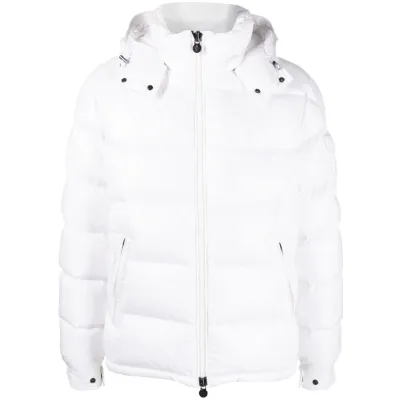 Moncler Maya hooded puffer jacket White 01