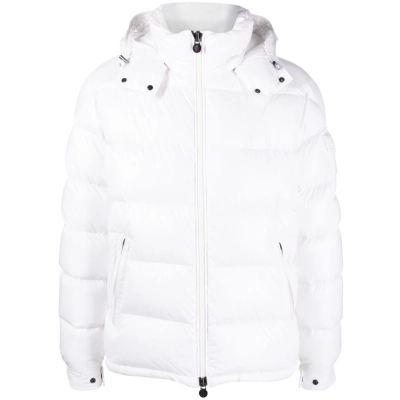 Moncler Maya hooded puffer jacket White 01