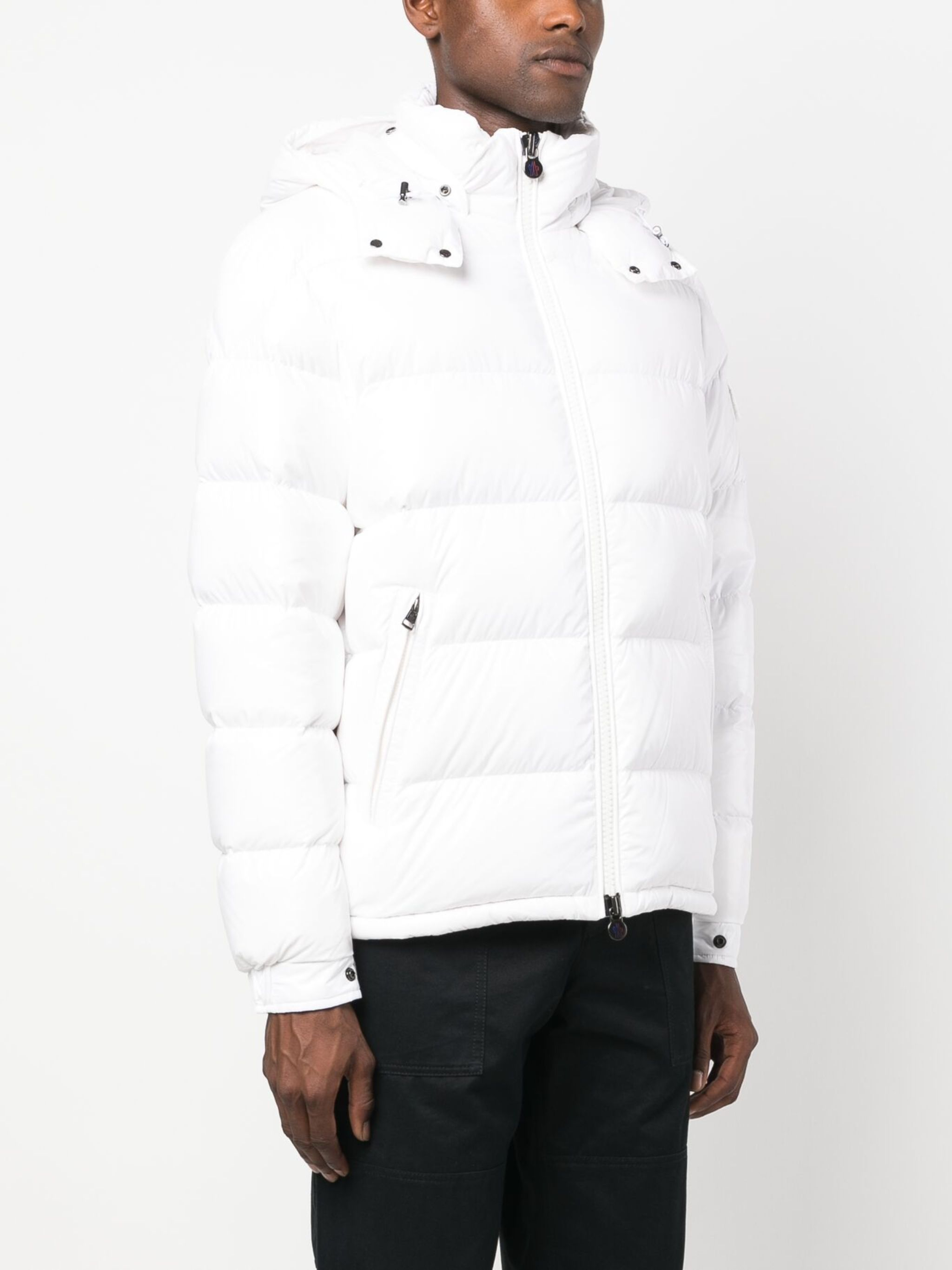 Moncler Maya hooded puffer jacket White