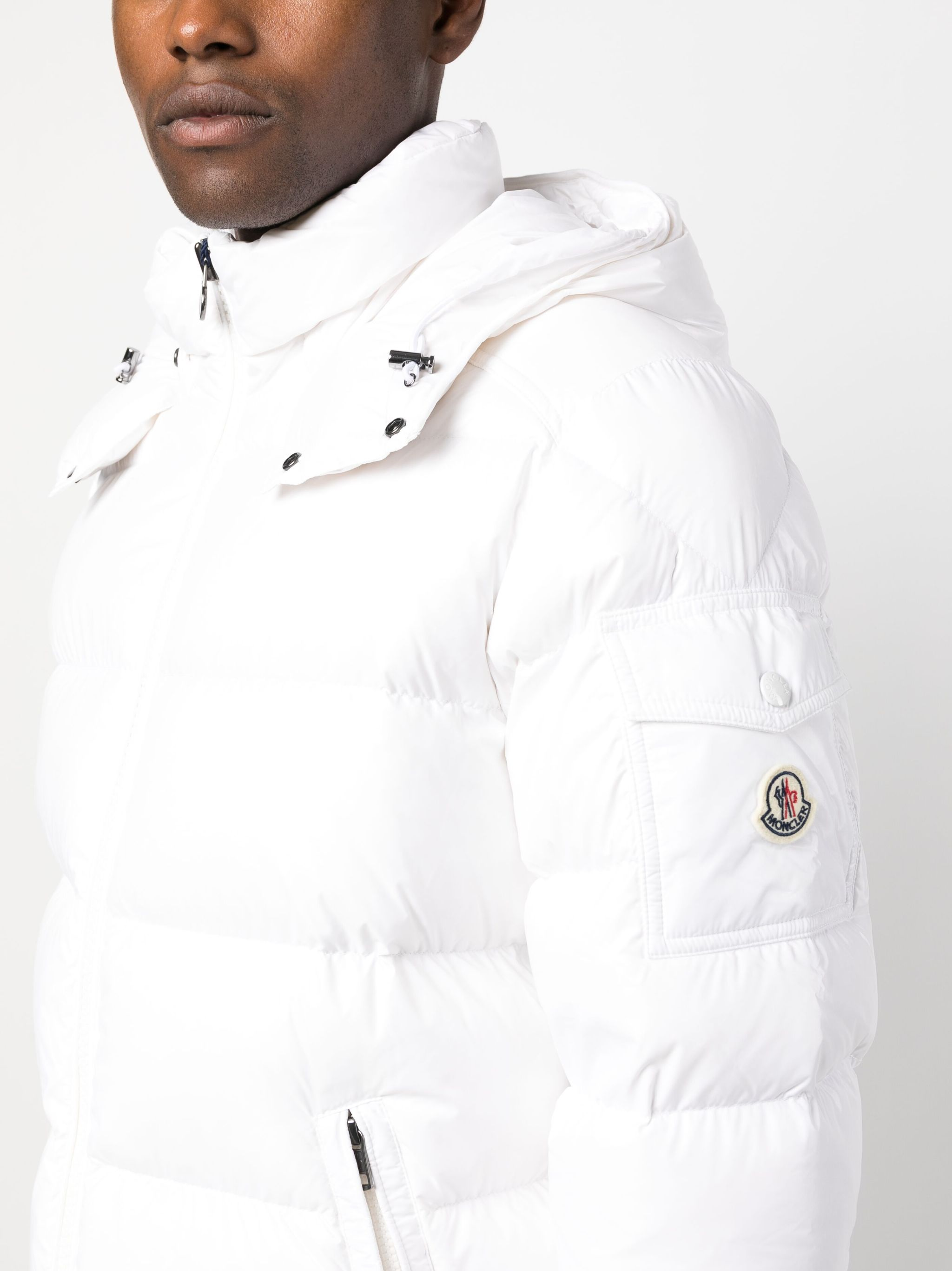 Moncler Maya hooded puffer jacket White