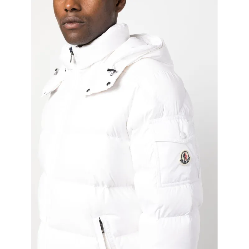 Moncler Maya hooded puffer jacket White