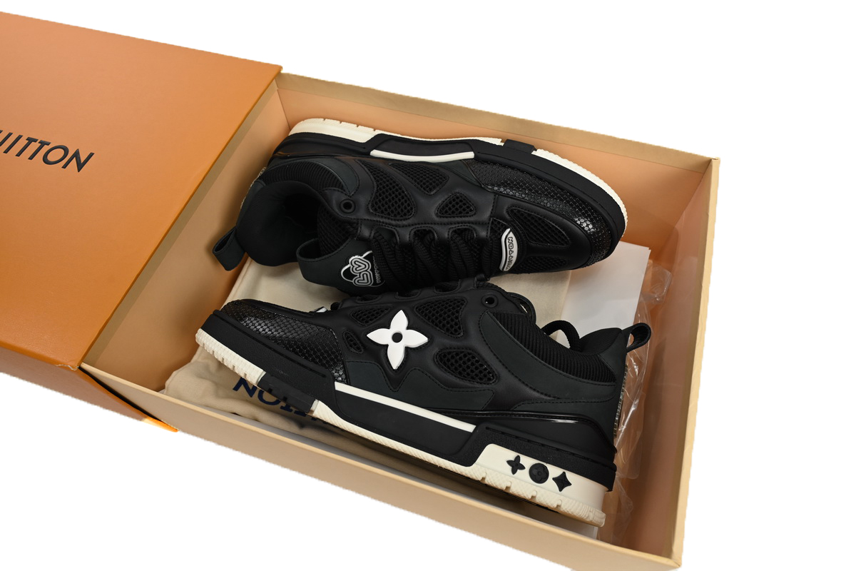PK God Batch Louis Vuitton Skate Sneaker Black 51BCOLRB