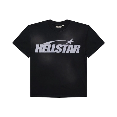 Hellstar Classic Glitter Logo T-shirt Black 01