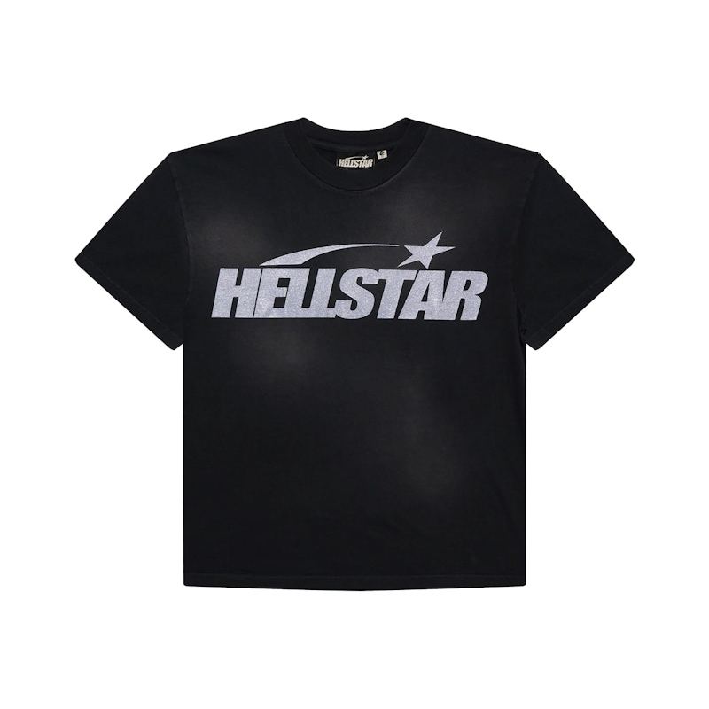Hellstar Classic Glitter Logo T-shirt Black