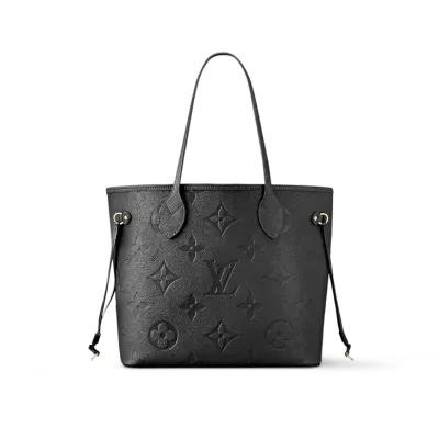 Louis Vuitton Neverfull MM Black Monogram Empreinte 01