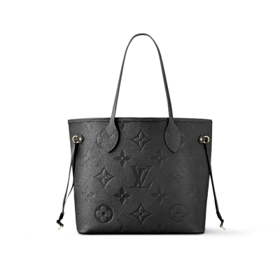 Louis Vuitton Neverfull MM Black Monogram Empreinte 01
