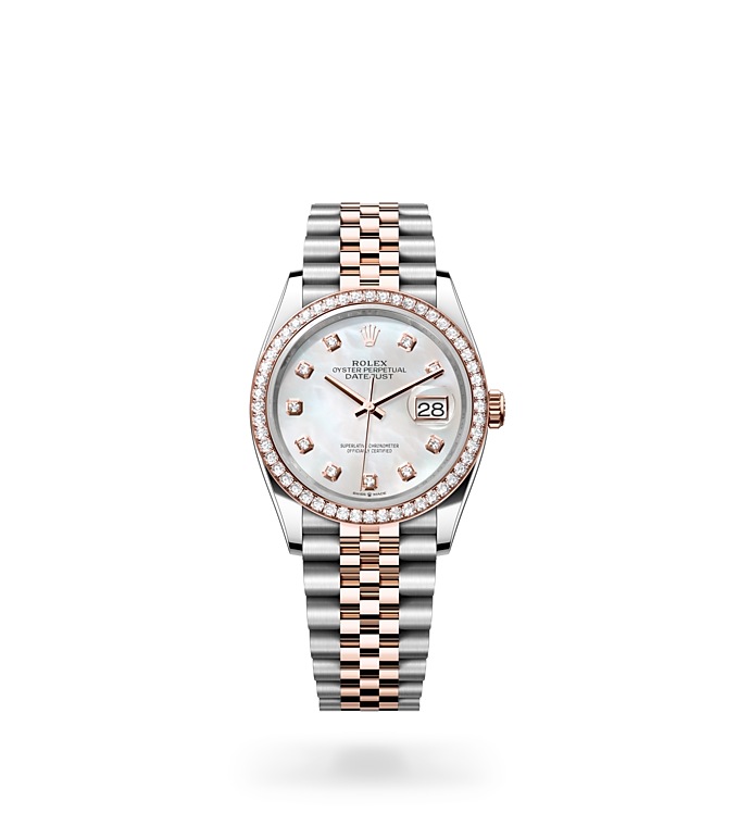 PKStockX Rolex Datejust 36 Oyster-36 mm-Oystersteel and Everose Gold and Diamonds Reference 126281RBR m126281RBR-0009