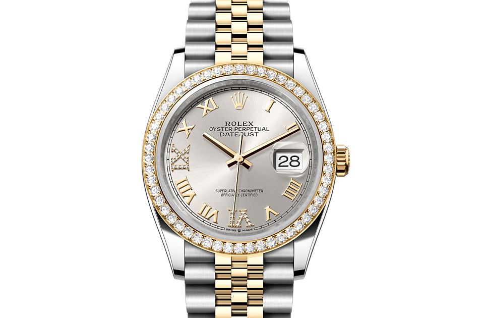 PKStockX Rolex Datejust 36 Oyster-36 mm-Oystersteel and Yellow Gold and Diamonds Reference 126283RBR m126283RBR-0017