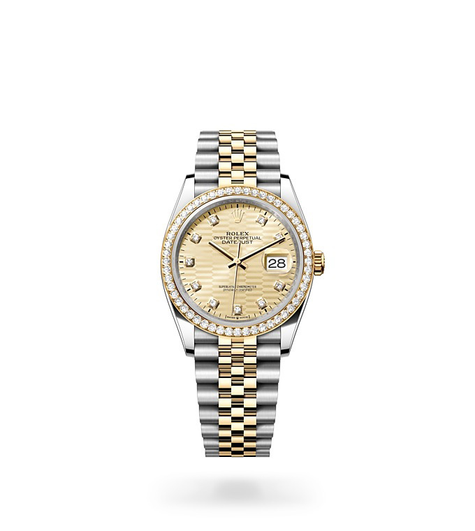 PKStockX Rolex Datejust 36 Oyster-36 mm-Oystersteel and Yellow Gold and Diamonds Reference 126283RBR m126283RBR-0031