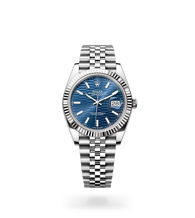 PKStockX Rolex Datejust 41 Oyster-41 mm-Oystersteel and White Gold Reference 126334 m126334-0032