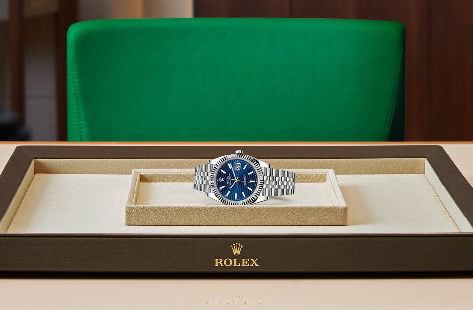 PKStockX Rolex Datejust 41 Oyster-41 mm-Oystersteel and White Gold Reference 126334 m126334-0032