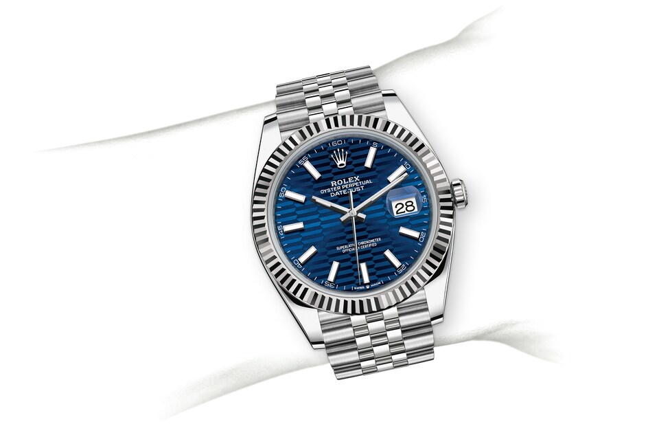 PKStockX Rolex Datejust 41 Oyster-41 mm-Oystersteel and White Gold Reference 126334 m126334-0032