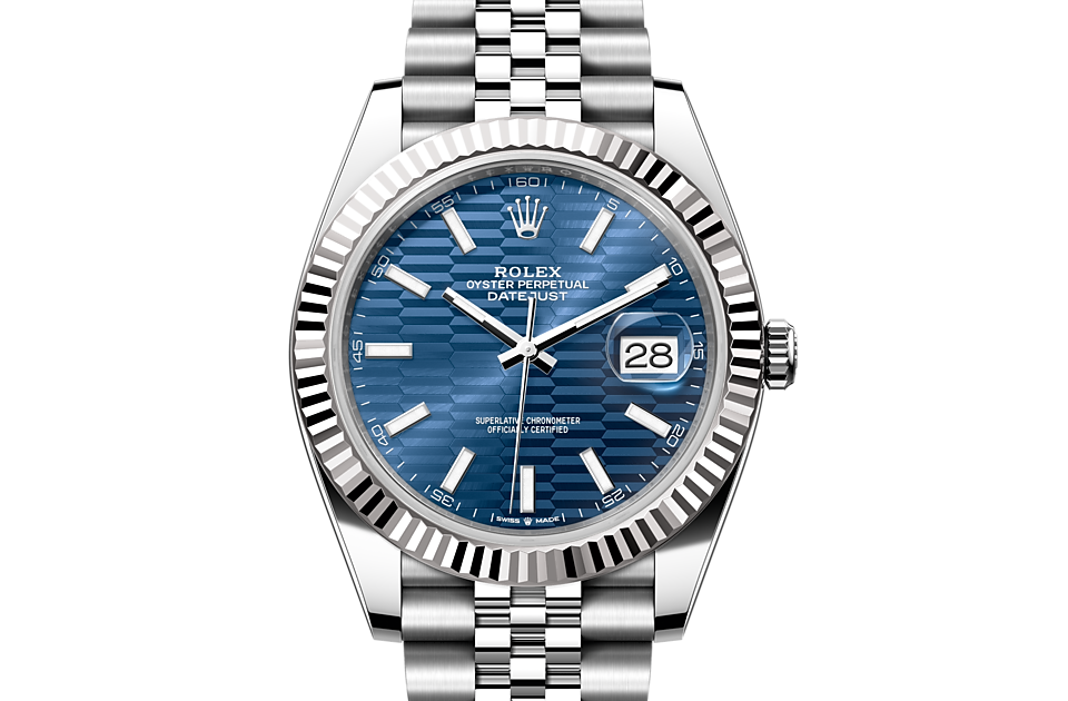 PKStockX Rolex Datejust 41 Oyster-41 mm-Oystersteel and White Gold Reference 126334 m126334-0032