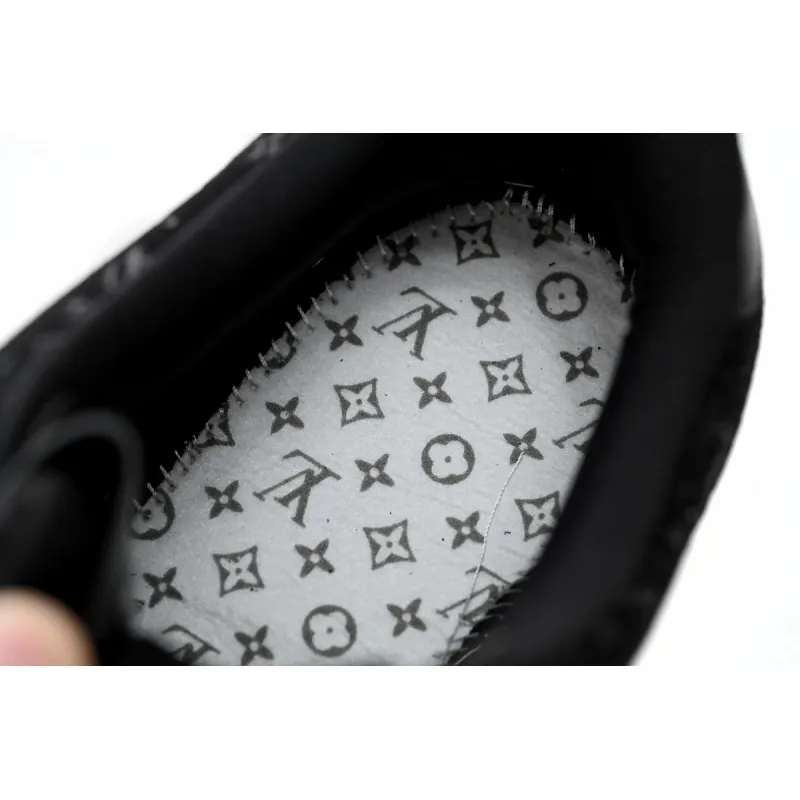 PK GOD BATCH LOUIS VUITTON x Nike Air Force 1 All Black 1A9VD7