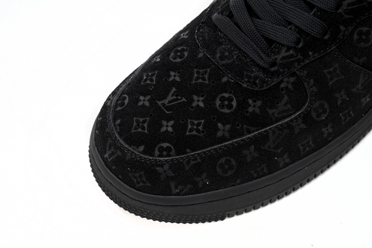 PK GOD BATCH LOUIS VUITTON x Nike Air Force 1 All Black 1A9VD7
