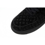 PK GOD BATCH LOUIS VUITTON x Nike Air Force 1 All Black 1A9VD7