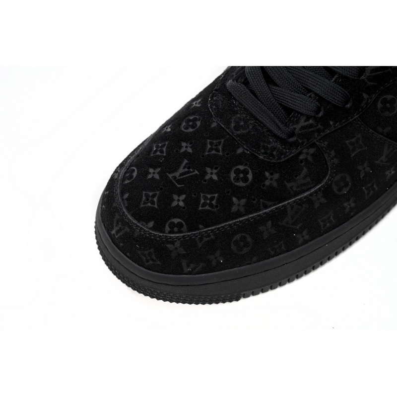 PK GOD BATCH LOUIS VUITTON x Nike Air Force 1 All Black 1A9VD7