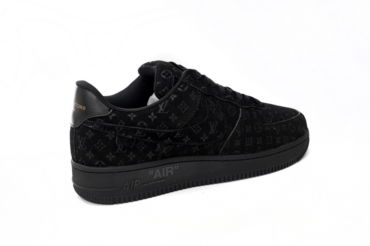PK GOD BATCH LOUIS VUITTON x Nike Air Force 1 All Black 1A9VD7