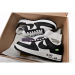PK God Batch LOUIS VUITTON x Nike Air Force 1 Black White 7108-8